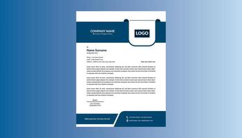 Modern Letterhead Design. Luxurious Template Display for Promotional Campaign. vector