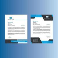 Modern Letterhead Design in Bundle. Dynamic Template Display for Promotional Campaign. vector