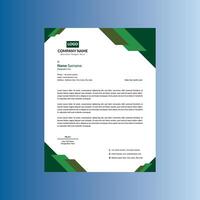 Modern Letterhead Design. Innovative Template Display for Promotional Campaign. vector