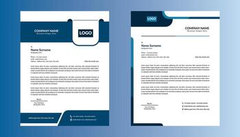 Modern Letterhead Design in Bundle. Luxurious Template Display for Promotional Campaign. vector