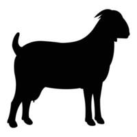 Goat silhouette art vector