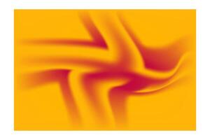 a yellow background with a red and orange swirl vector
