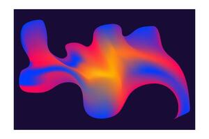 a colorful abstract design on a black background vector
