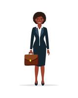 Lawyer Dressed formally with a briefcase vector