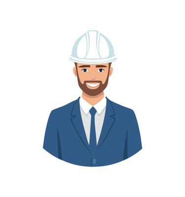 Engineer Wearing a hard hat