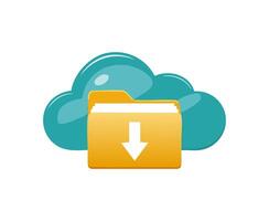 file icon with an arrow pointing to a cloud. vector