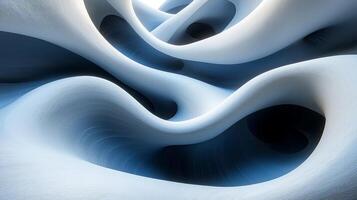 composition features spiral like abyss blends black blue and white creating dynamic sense of depth and infinite descent invites exploration and evokes uncertainty photo