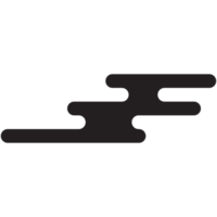 Cloud in chinese and japan style. Abstract asian cloud icon design. png