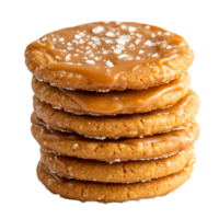 Freshly Baked Sugar Cookies in a Tidy Stack png