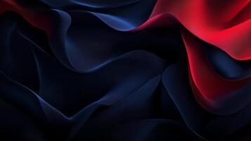 a red and blue fabric background with a black background photo