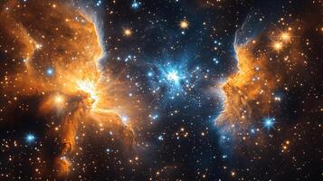 the star formation nebula in space photo