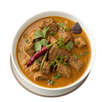 top view mutton kadhahi isolated on transparent background png