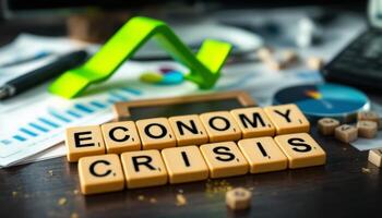 Economic Downturn, A Visual Representation of the Ongoing Economy Crisis and its Implications photo