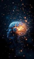 The Cosmic Mind, Unveiling the Universe Within Through Shattered Brilliance photo