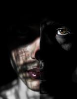 Dual Facets, A Study in Light and Shadow Revealing Inner Complexities photo