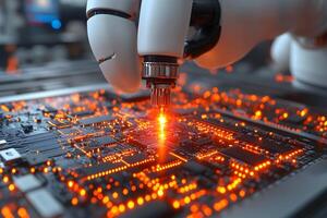 Futuristic Robotics in Electronics Manufacturing - Precision Technology and Automation photo