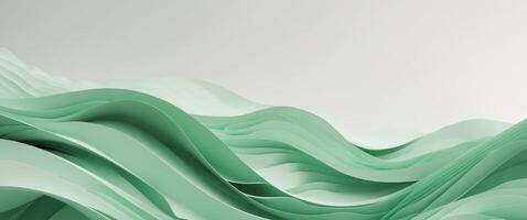 abstract wave data on green , copy space concept for wallpaper or background. photo