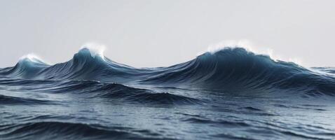 oscuro azul soltar olas , Copiar espacio concepto para fondo de pantalla o antecedentes foto