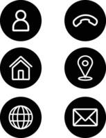 Social media icon set with white background vector