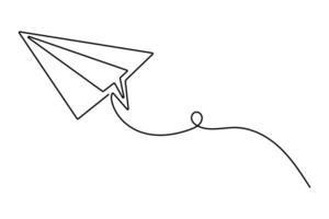 Kite continuous single line drawing of simple illustration vector