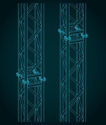 Modular metal truss blueprints