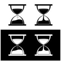 Hourglass time icon sign symbol design vector