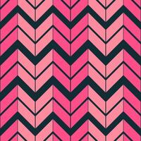 Chevron Black Pink ZigZag Style. Minimal Design Seamless Pattern. vector