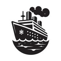 Icebreaker Silhouette Vectors Illustrations in Various Styles