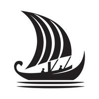 Feluca Silhouette Vectors for Ocean and Sailing Projects