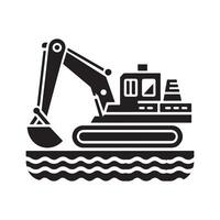 Dredger Silhouette Vectors Graphics for Digital and Print Use