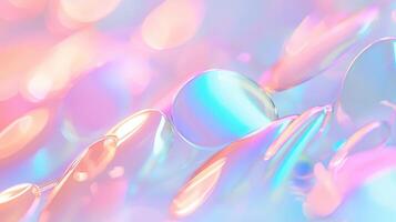 Blurred Bokeh background. colors combinations. An aesthetic Bokeh background holographic photo