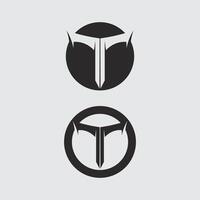 letter T logo image and font T design graphic identity vector