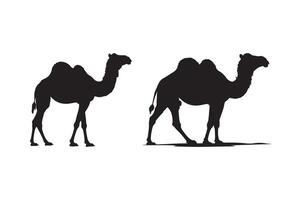 Camel Silhouette Illustration for Graphic and Print Design vector