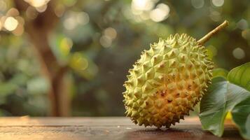 A fruit ball with a hard outer shell and seeds inside, photo