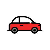 Design Illustration graphic of small car icon with line and color style. Suitable for UI, mobile design, web design, etc. Transparent Background png