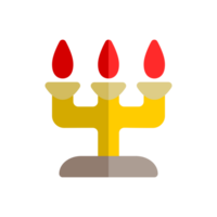 Design Illustration graphic of candle light icon with flat style. Suitable for UI, mobile design, web design, etc. Transparent Background png