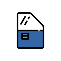 Design Illustration graphic of door car icon with line and color style. Suitable for UI, mobile design, web design, etc. Transparent Background png