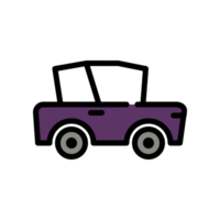 Design Illustration graphic of old car icon with line and color style. Suitable for UI, mobile design, web design, etc. Transparent Background png