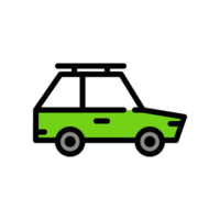 Design Illustration graphic of car icon with line and color style. Suitable for UI, mobile design, web design, etc. Transparent Background png