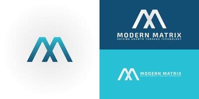 The dynamic logo design features the initials MM elegantly intertwined, creating a unique, striking symbol. It is ideal for tech companies, IT firms, and businesses that leverage technology for growth vector