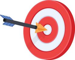 Isometric Icon of a Market Goal vector
