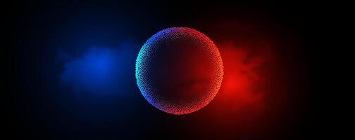 abstract background with red and blue spheres vector