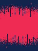 a red and blue background with paint splatters vector