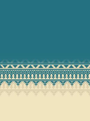 an ornate blue and white border with a pattern