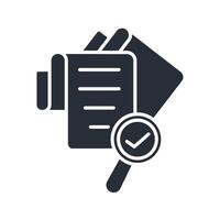 audit icon. .Editable stroke.linear style sign vector