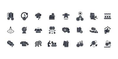 Quality control icon set..Editable stroke.linear style vector