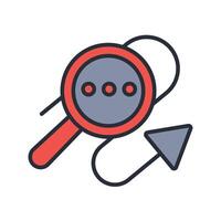 traceability icon. .Editable stroke.linear style sign vector