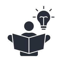 Brainstorming icon. .Editable stroke.linear style sign vector