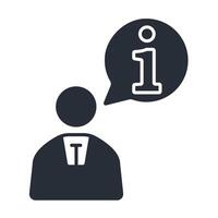 guidance icon. .Editable stroke.linear style sign vector