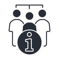 about us icon. .Editable stroke.linear style sign vector